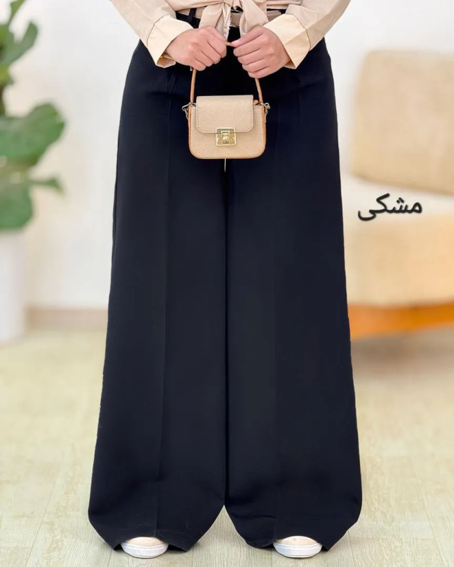 شلوار فول بگ مازراتی گرم بالا کمرکش